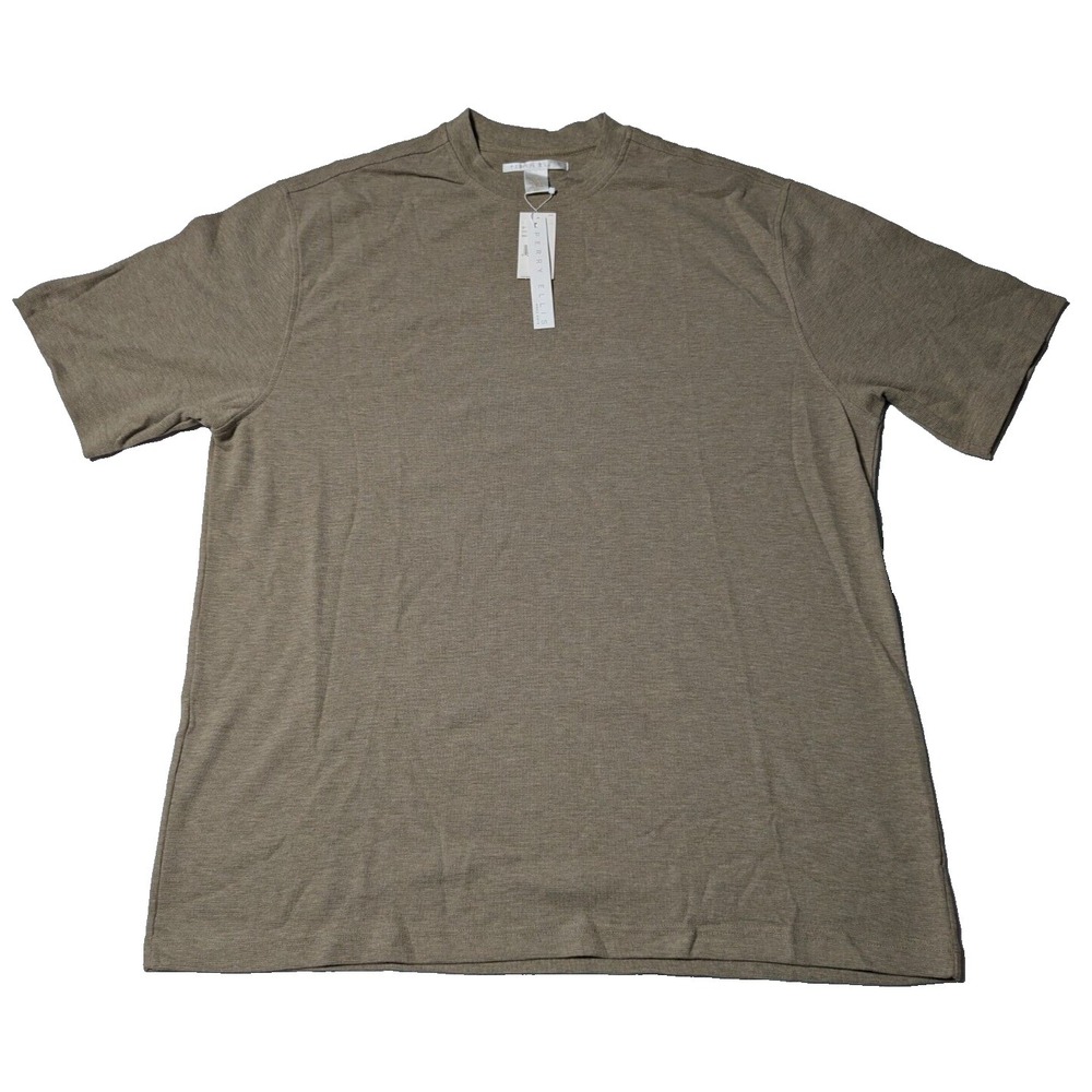 PERRY ELLIS Men Size 2XL Sandbar Cotton Pullover Shirt NEW